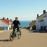 Ben Loader on His Electric Bike