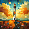 Lighthouse in the Middle of a Field